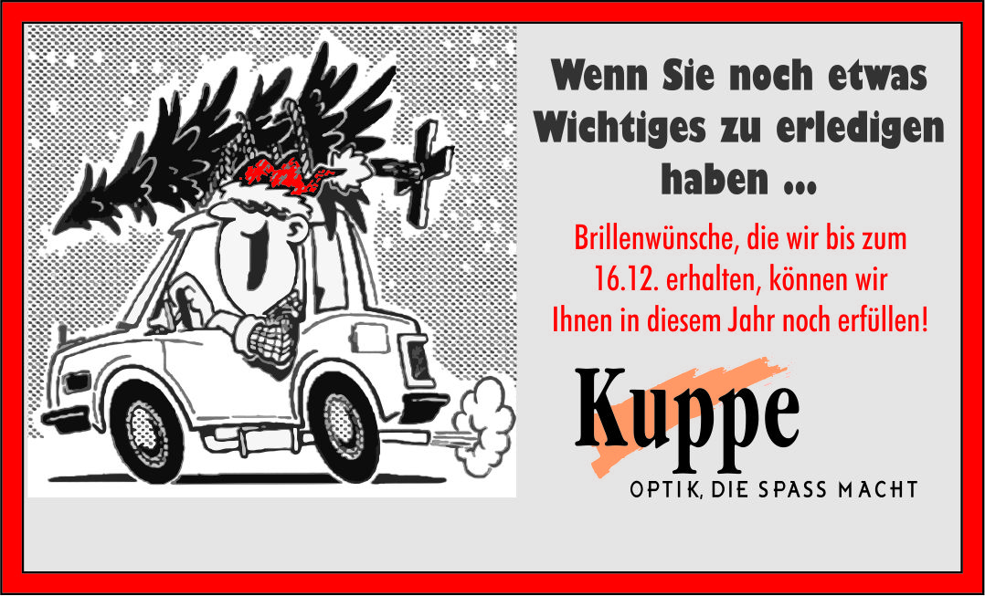 Wir machen Ihre Weihnachtswünsche wahr - Beschenken Sie Ihre Augen!